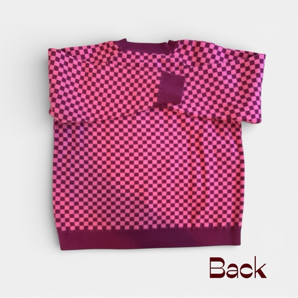 Future Collective Gabriella Karefa-Johnson Pink Checkerboard Sweater XXL - Picture 4 of 8